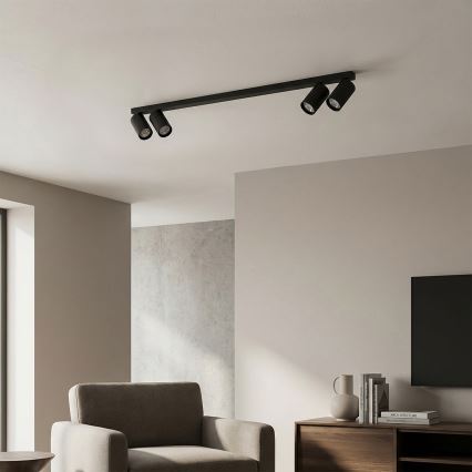 Brilagi - Bodové svítidlo SELE LONG 4xGU10/30W/230V černá