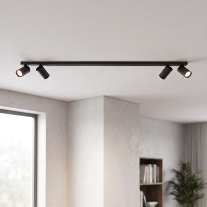 BRILAGI - Bodové svítidlo SELE LONG 4xGU10/30W/230V černá