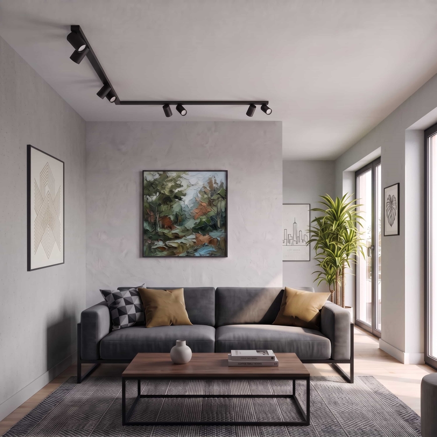 BRILAGI - Bodové svítidlo SELE LONG 8xGU10/30W/230V černá