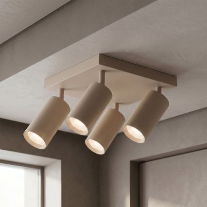 Brilagi - Bodové svítidlo SELE SQUARE 4xGU10/30W/230V béžová