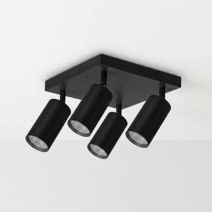 Brilagi - Bodové svítidlo SELE SQUARE 4xGU10/30W/230V černá
