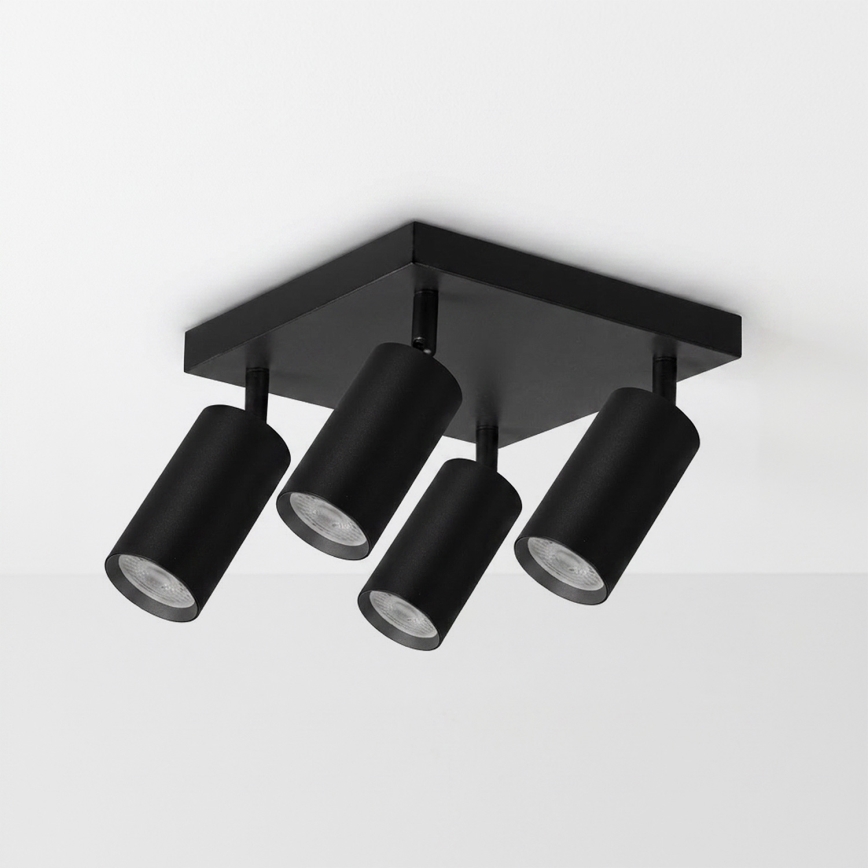 Brilagi - Bodové svítidlo SELE SQUARE 4xGU10/30W/230V černá