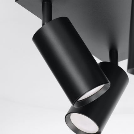 Brilagi - Bodové svítidlo SELE SQUARE 4xGU10/30W/230V černá