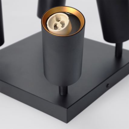 Brilagi - Bodové svítidlo SELE SQUARE 4xGU10/30W/230V černá/zlatá