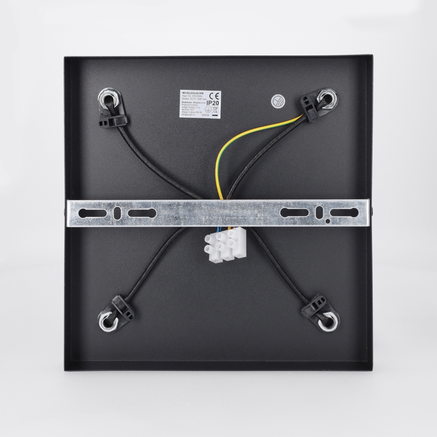 Brilagi - Bodové svítidlo SELE SQUARE 4xGU10/30W/230V černá/zlatá
