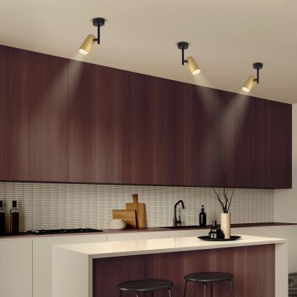Brilagi - Bodové svítidlo SELE VERTICAL 1xGU10/30W/230V černá/zlatá