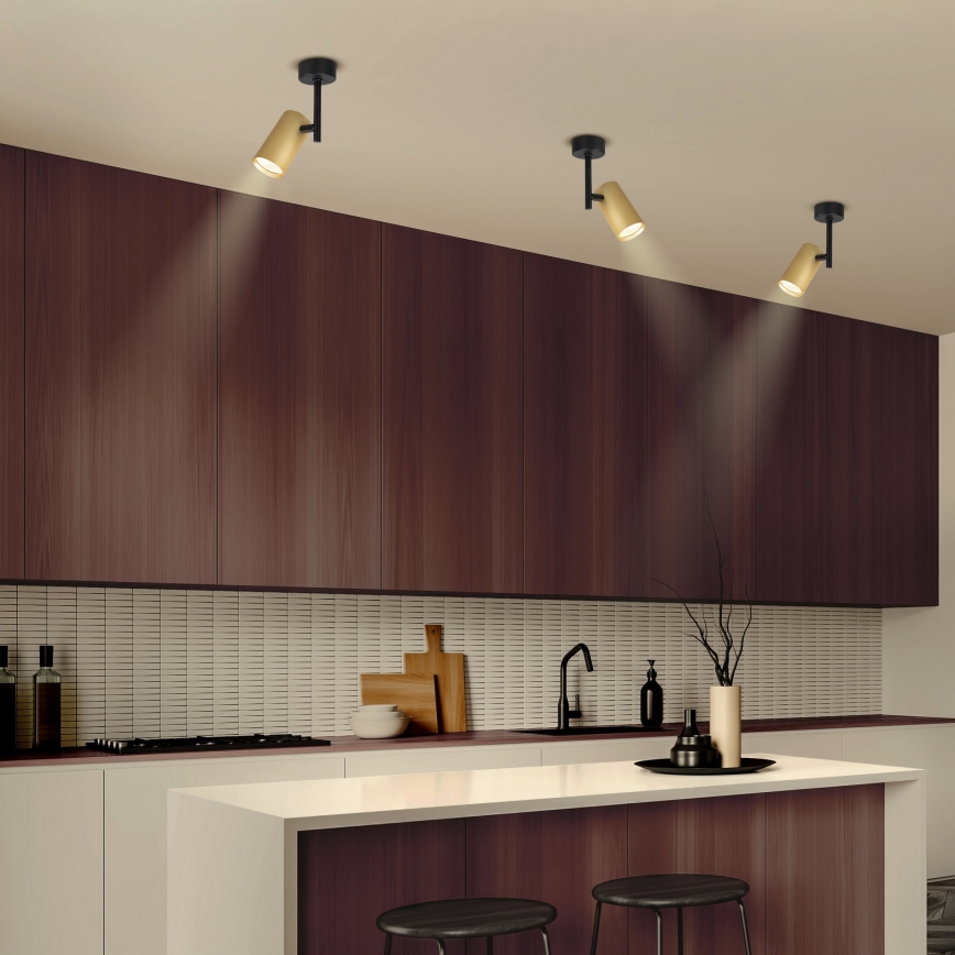 Brilagi - Bodové svítidlo SELE VERTICAL 1xGU10/30W/230V černá/zlatá