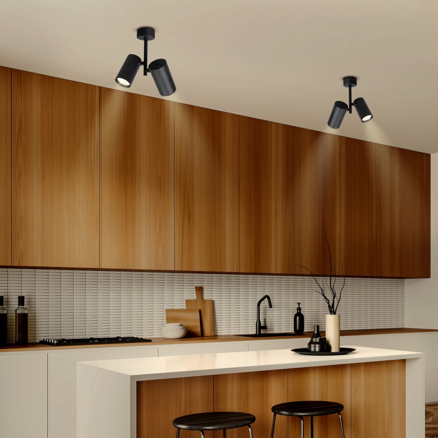 Brilagi - Bodové svítidlo SELE VERTICAL 2xGU10/30W/230V černá