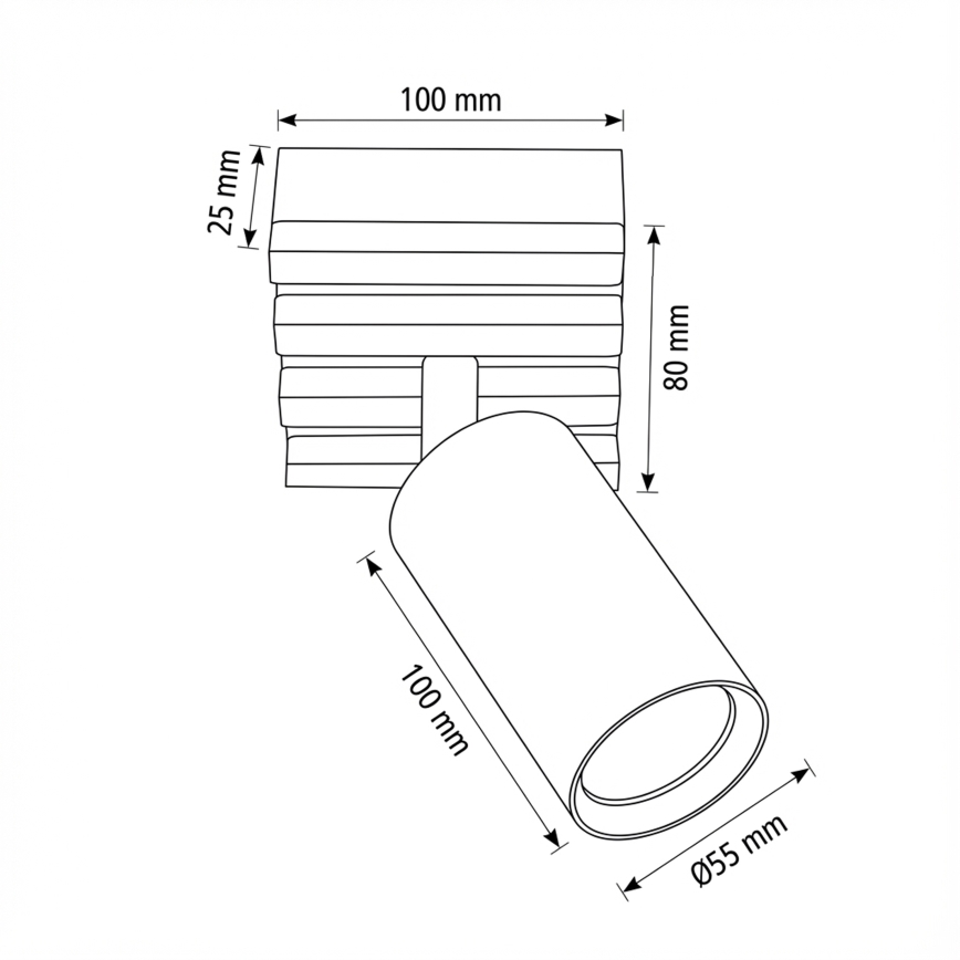 Brilagi - Bodové svítidlo SELE WOOD 1xGU10/30W/230V černá/dřevo