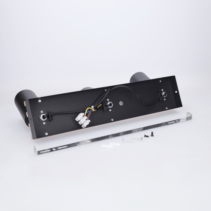 Brilagi - Bodové svítidlo SELE WOOD ACOUSTIC 3xGU10/30W/230V černá/dřevo