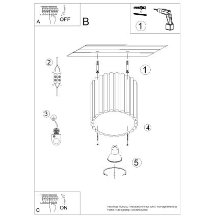 Brilagi - Bodové svítidlo SFERA 1xGU10/10W/230V pr. 10 cm bílá