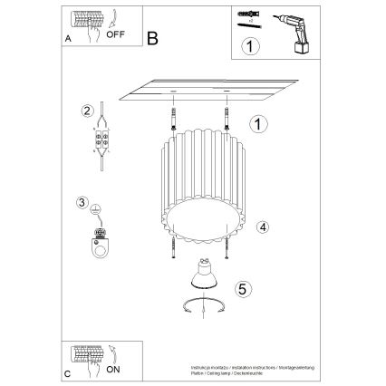 Brilagi - Bodové svítidlo SFERA 1xGU10/10W/230V pr. 10 cm hnědá