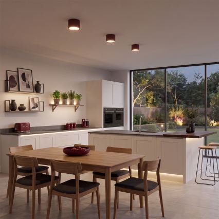 BRILAGI - Bodové svítidlo SMOOTH 1xGX53/15W/230V 60x82 mm burgundy