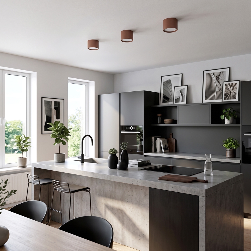 BRILAGI - Bodové svítidlo SMOOTH 1xGX53/15W/230V 60x82 mm hnědá