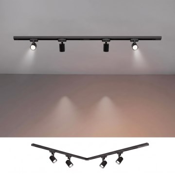 BRILAGI - Bodové svítidlo v lištovém systému HUSKY 4xGU10/10W/230V 150 cm černá