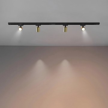 Brilagi - Bodové svítidlo v lištovém systému HUSKY 4xGU10/10W/230V černá/zlatá