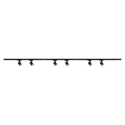 BRILAGI - Bodové svítidlo v lištovém systému HUSKY 6xGU10/10W/230V 225 cm černá