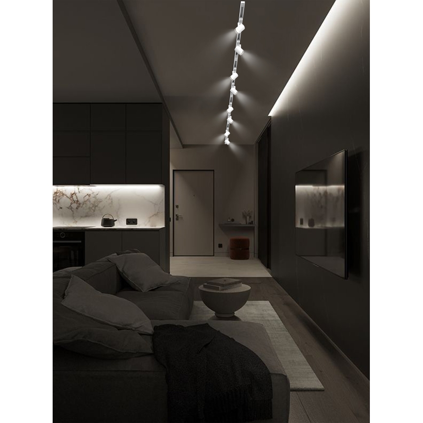 Brilagi - Bodové svítidlo v lištovém systému HUSKY 8xGU10/10W/230V bílá