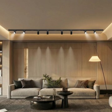 Brilagi - Bodové svítidlo v lištovém systému HUSKY 8xGU10/10W/230V černá