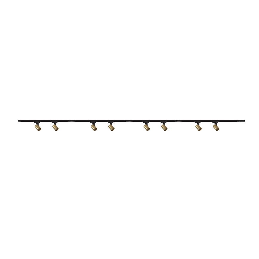 Brilagi - Bodové svítidlo v lištovém systému HUSKY 8xGU10/10W/230V černá/zlatá