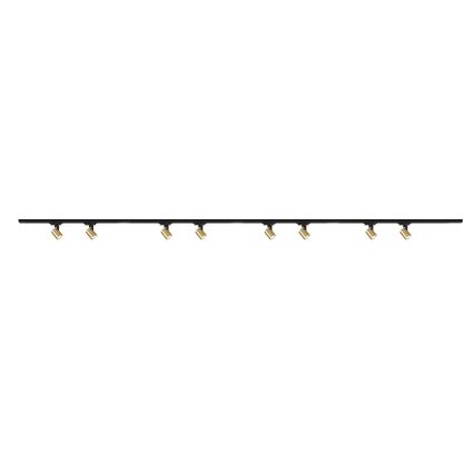 Brilagi - Bodové svítidlo v lištovém systému HUSKY 8xGU10/10W/230V černá/zlatá
