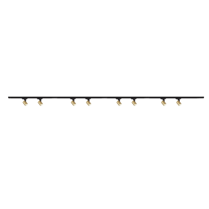 Brilagi - Bodové svítidlo v lištovém systému HUSKY 8xGU10/10W/230V černá/zlatá