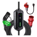 Brilagi - Cestovní nabíjecí stanice EV pro elektromobily FAST AC Type 2 16A/380V 11kW + zástrčka 230V, 3,7kW 5m + pouzdro