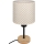 Brilagi - Dětská stolní lampa BOBO WOOD 1xE27/25W/230V dub/černá/béžová/puntíky