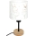 Brilagi - Dětská stolní lampa BOBO WOOD 1xE27/25W/230V dub/černá/bílá/králíčci