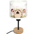 Brilagi - Dětská stolní lampa BOBO WOOD 1xE27/25W/230V dub/černá/bílá/růžová/víly