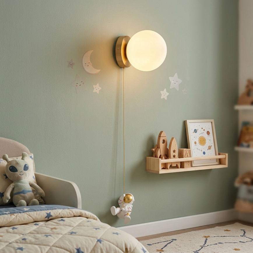 Brilagi - Dětské nástěnné svítidlo ASTRO 1xE14/15W/230V bílá