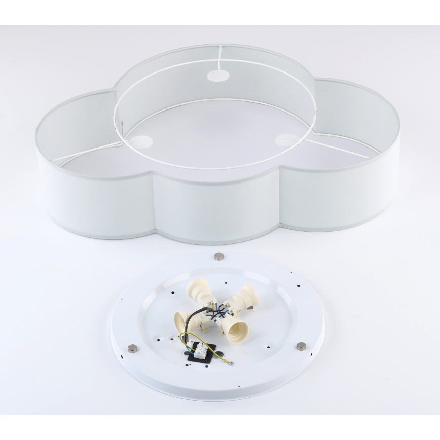 Brilagi - Dětské stropní svítidlo NIMBUS 4xE27/15W/230V šedá