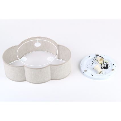 Brilagi - Dětské stropní svítidlo NIMBUS LINEN 2xE27/15W/230V béžová