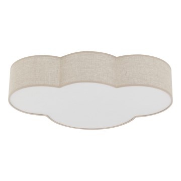 Brilagi - Dětské stropní svítidlo NIMBUS LINEN 4xE27/15W/230V 46x63 cm béžová