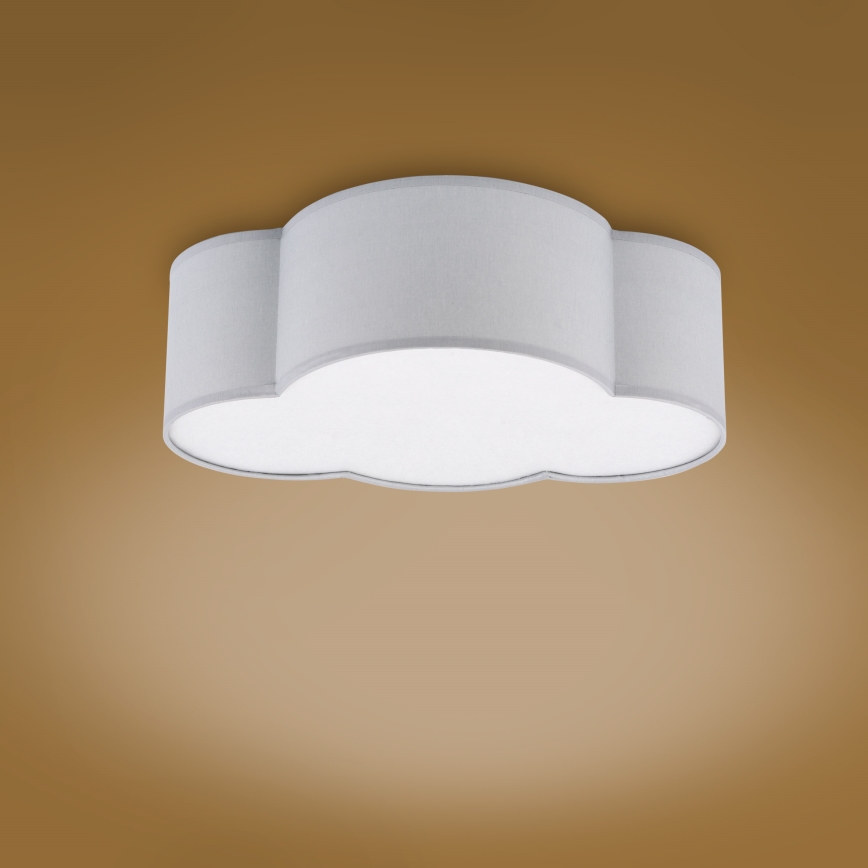 Brilagi - Dětské stropní svítidlo NIMBUS MINI 2xE27/15W/230V šedá