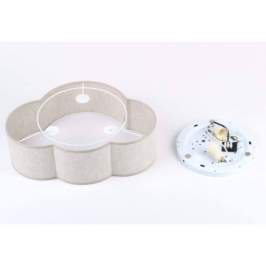 Brilagi - Dětské stropní svítidlo NIMBUS MINI LINEN 2xE27/15W/230V 31x43 cm béžová