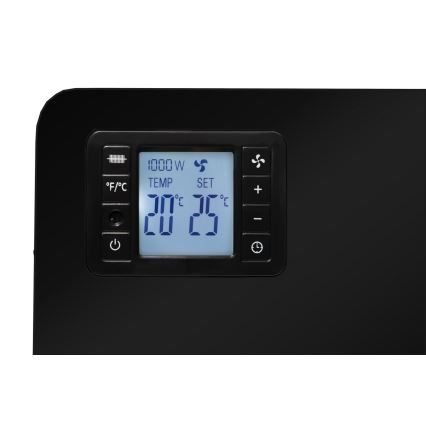 Brilagi - Elektrický přímotop/konvektor 1000/1300/2300W LCD/časovač/TURBO/termostat černá + DO