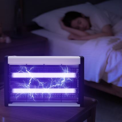 Brilagi - Elektrický lapač hmyzu 2xUV/10W/230V 60 m2