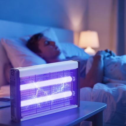 Brilagi - Elektrický lapač hmyzu 2xUV/10W/230V 60 m2