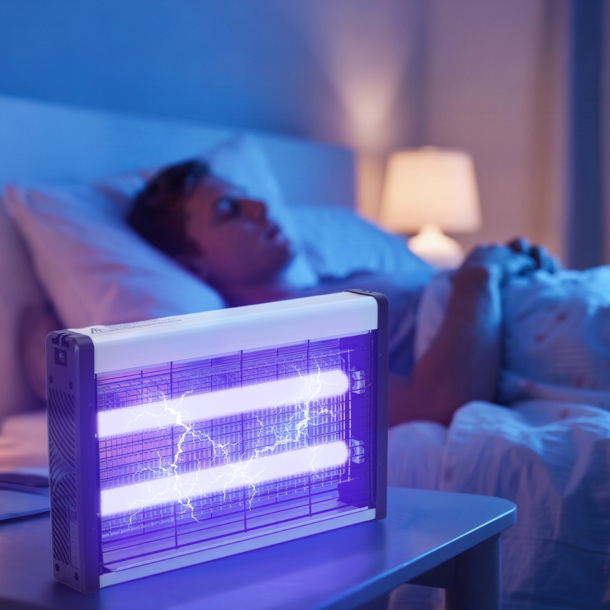 Brilagi - Elektrický lapač hmyzu 2xUV/10W/230V 60 m2