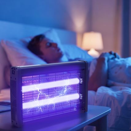 Brilagi - Elektrický lapač hmyzu 2xUV/18W/230V 100 m2