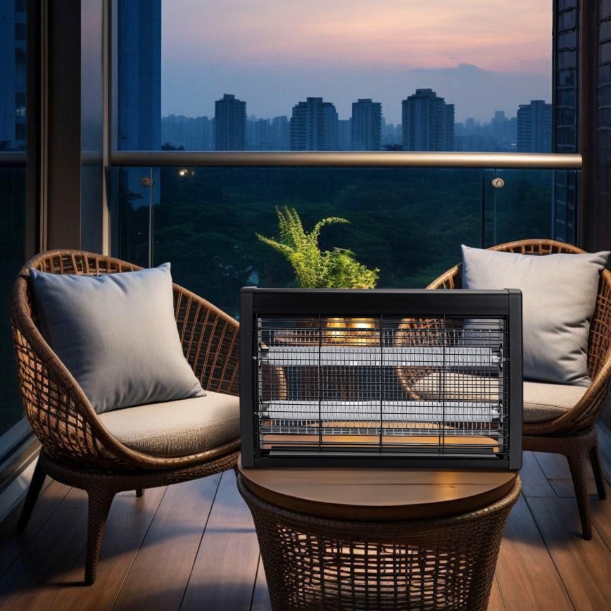 Brilagi - Elektrický lapač hmyzu 2xUV/18W/230V 100 m2