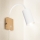 Brilagi - Flexibilní nástěnná lampa s vypínačem SELE 1xGU10/30W/230V bílá/dekor dubu