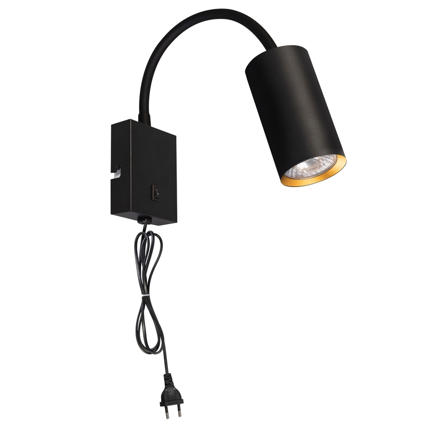 Brilagi - Flexibilní nástěnná lampa SELE 1xGU10/30W/230V černá/zlatá