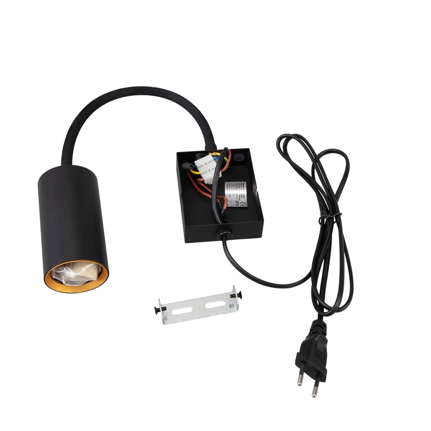Brilagi - Flexibilní nástěnná lampa SELE 1xGU10/30W/230V černá/zlatá