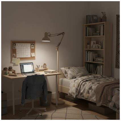 Brilagi - Flexibilní stojací lampa TASKER 1xE27/60W/230V 184 cm béžová