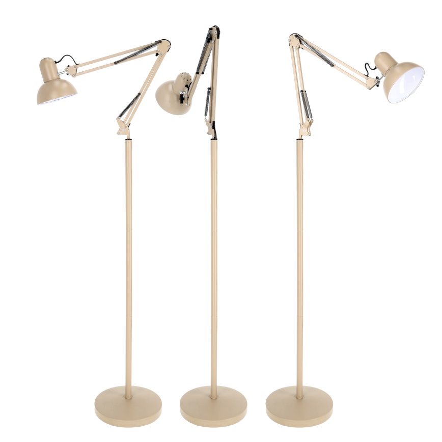 Brilagi - Flexibilní stojací lampa TASKER 1xE27/60W/230V 184 cm béžová