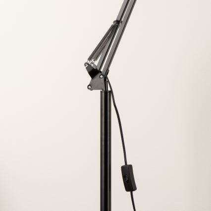 Brilagi - Flexibilní stojací lampa TASKER 1xE27/60W/230V 184 cm černá