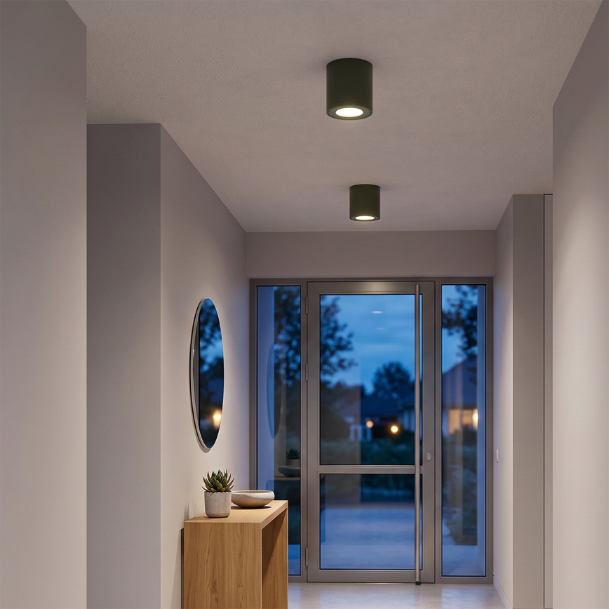 BRILAGI - Koupelnové bodové svítidlo MIA 1xGU10/30W/230V 60x82 mm 84x80 mm tmavě zelená IP54