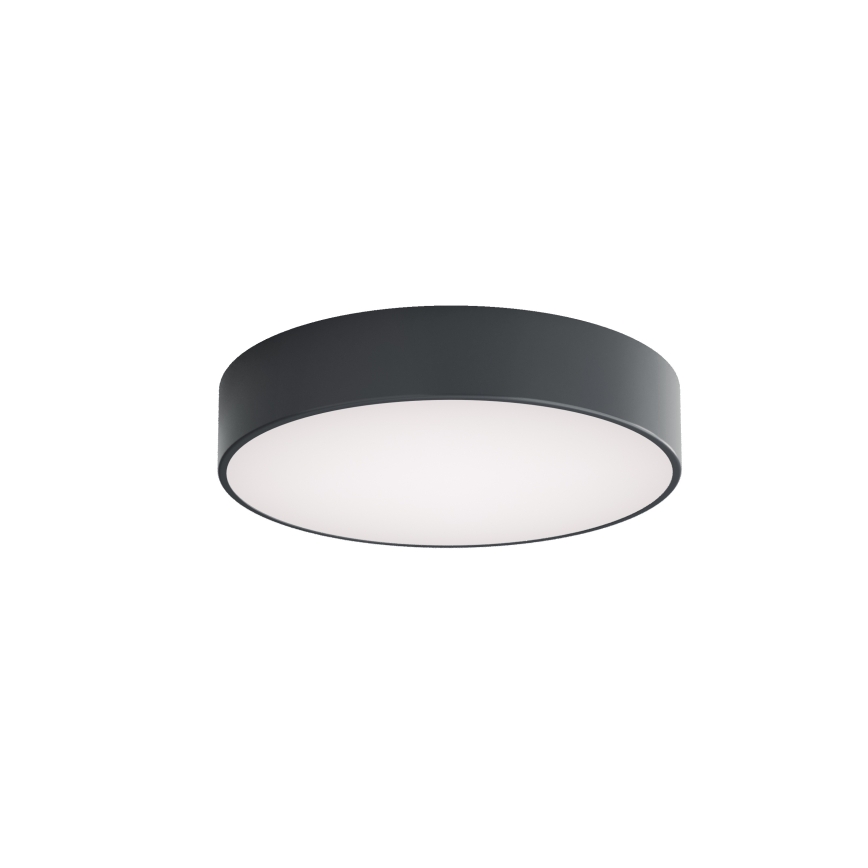 Brilagi - Koupelnové stropní svítidlo se senzorem pohybu a soumraku CLARE 3xE27/24W/230V pr. 40 cm antracit IP54